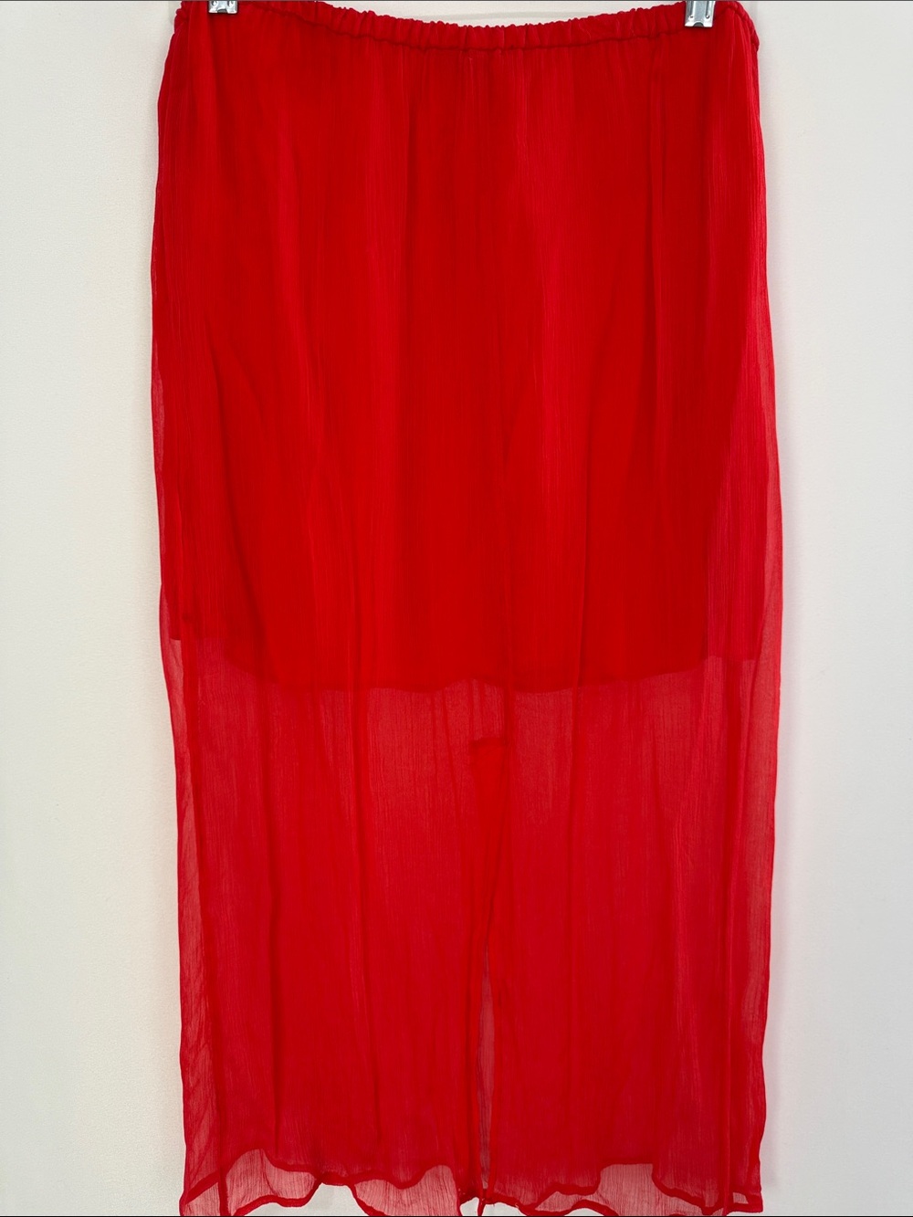 J CREW RED W MINI UNDER SKIRT - Picture 4 of 7